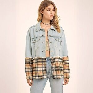 Highway Jeans Denim & Plaid Button Down
Shacket